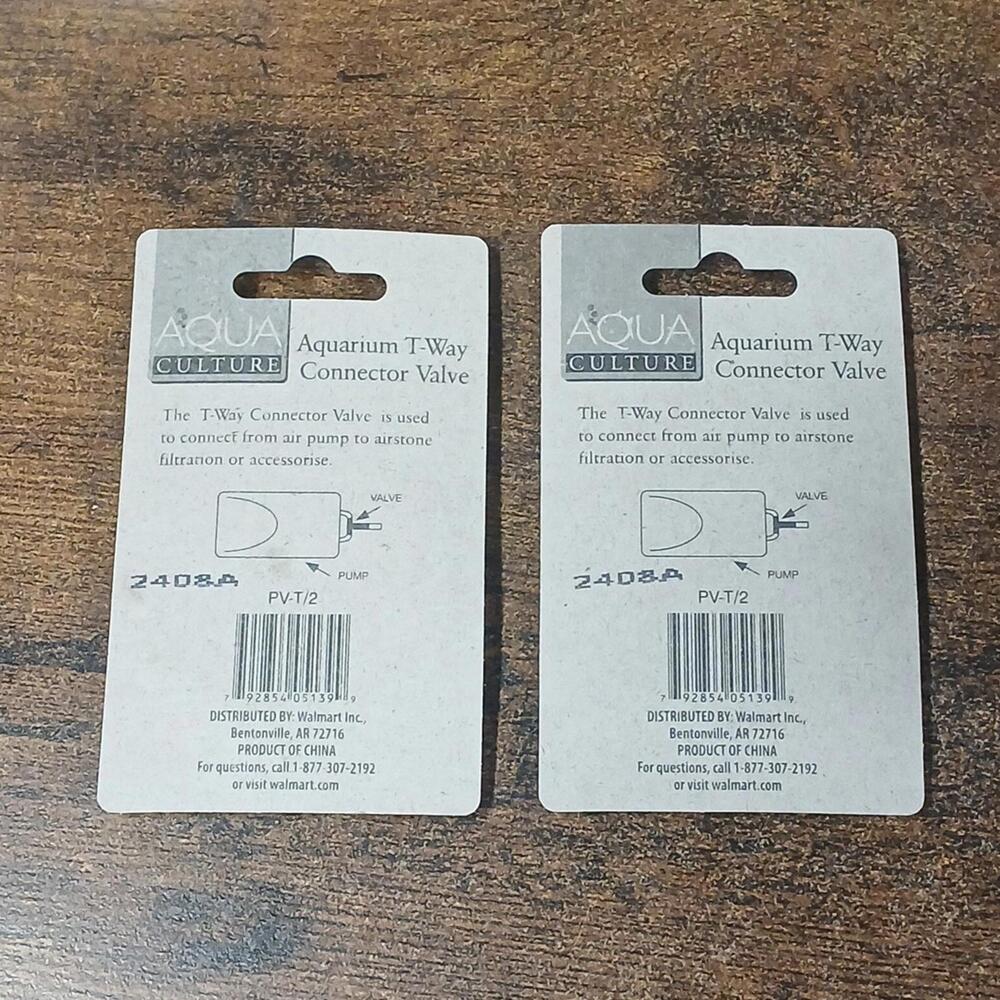 Lot of 2 NEW / SEALED Aqua Culture Aquarium T-Way Connector Valves - Picture 3 of 3